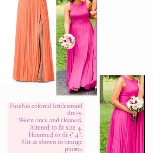 Fuchsia bridesmaid dress